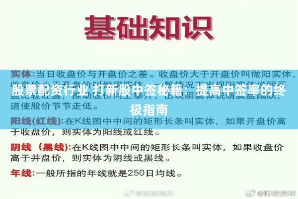 股票配资行业 打新股中签秘籍：提高中签率的终极指南