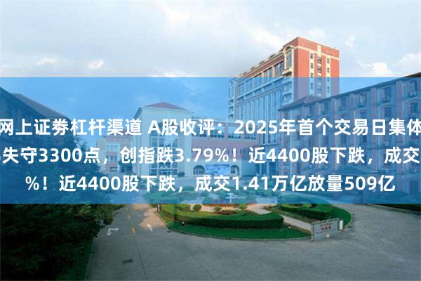 网上证劵杠杆渠道 A股收评：2025年首个交易日集体重挫！沪指跌2.66%失守3300点，创指跌3.79%！近4400股下跌，成交1.41万亿放量509亿