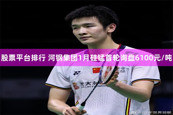股票平台排行 河钢集团1月硅锰首轮询盘6100元/吨