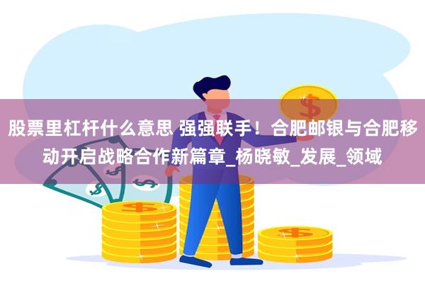 股票里杠杆什么意思 强强联手！合肥邮银与合肥移动开启战略合作新篇章_杨晓敏_发展_领域
