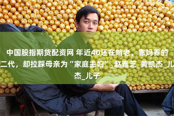 中国股指期货配资网 年近40还在啃老，靠妈养的星二代，却拉踩母亲为“家庭主妇”_赵雅芝_黄凯杰_儿子