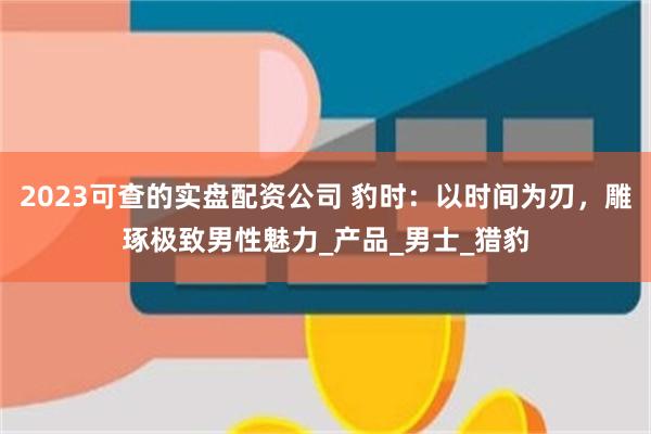 2023可查的实盘配资公司 豹时：以时间为刃，雕琢极致男性魅力_产品_男士_猎豹